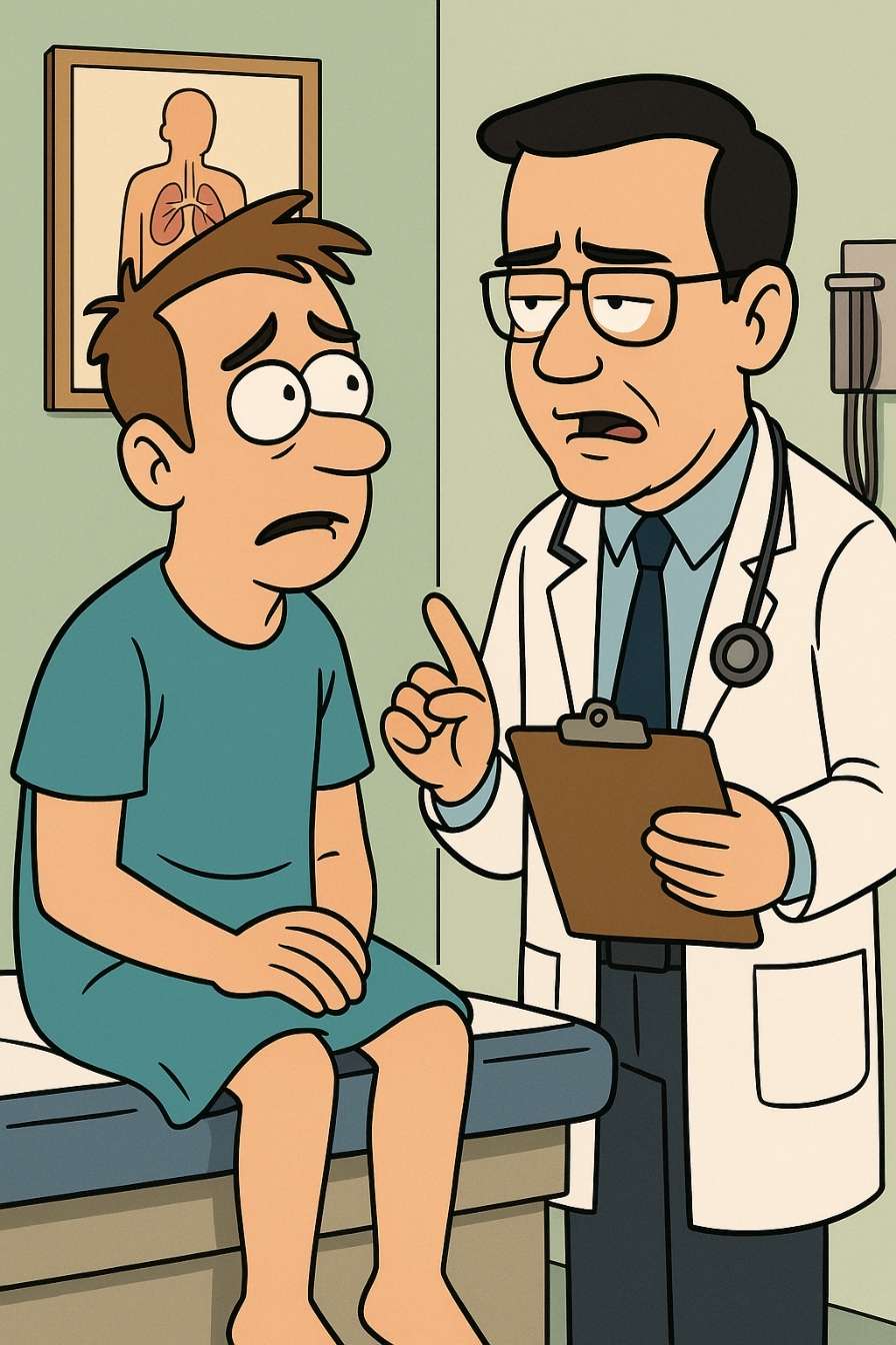 doctor with patient receiving bad news